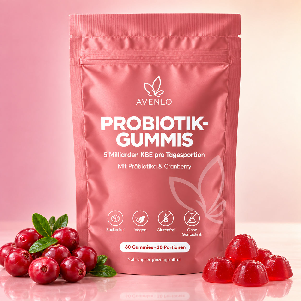 AVENLO-Beutel mit Cranberries und Gummies